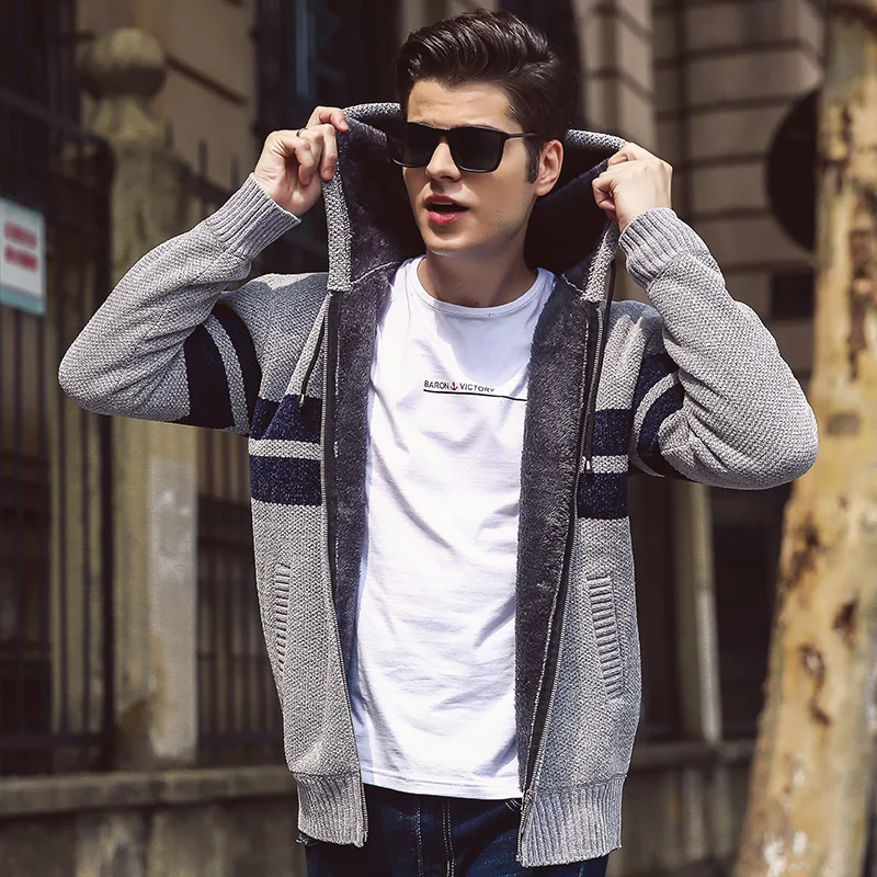 Men New Casual Cardigan Sweater 2019 Autumn Winter Zipper Men Winter Fashion Striped Pocket Knit Outwear Coat Sweater Men MWK011 Men New Casual Cardigan Sweater 2019 Autumn Winter Zipper Men Winter Fashion Striped Pocket Knit Outwear Coat Sweater Men MWK011