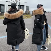 Женская одежда с хлопковой подкладкой стиль Мода корейский стиль большой размер средней длины куртка с хлопковой подкладкой приталенная