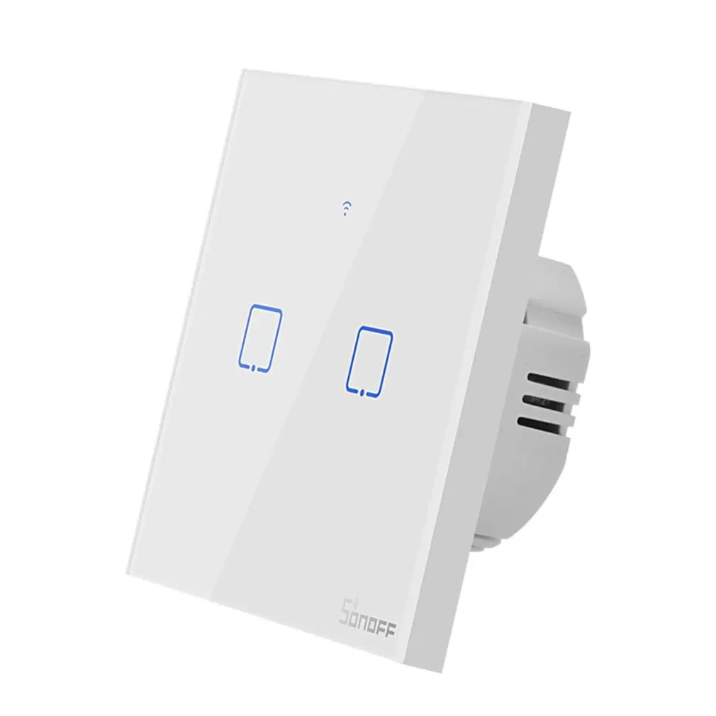 SONOFF T0/T1/T2/T3 EU PLUG TX Wifi Touch Wall Light Wireless Switch Smart Home 1/2/3 Gang Voice/APP Control With Alexa Google SONOFF T0/T1/T2/T3 EU PLUG TX Wifi Touch Wall Light Wireless Switch Smart Home 1/2/3 Gang Voice/APP Control With Alexa Google