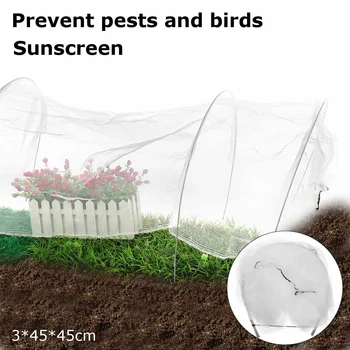

NEW Plants Care Cover with iron frame Net Insect Bird Pest Control Vegetable Fruit Flowers Protect Garden Anti-bird Greenhouse