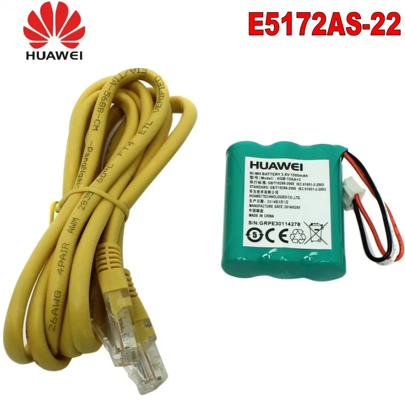 Аккумулятор 1000 мАч+ 4G 28dbi SMA антенна+ HuaWei E5172 LTE беспроводной маршрутизатор 150Mbp E5172As-22