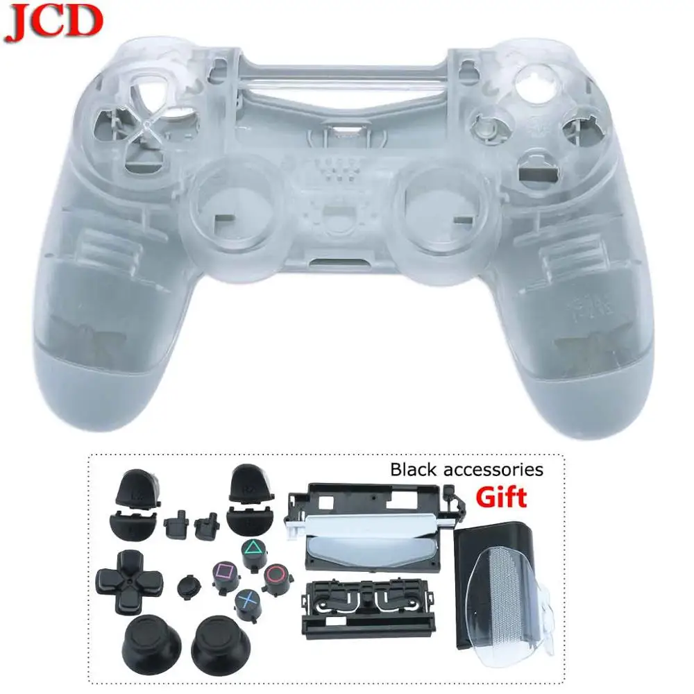 JCD для PS4 Pro контроллер корпус Оболочка Чехол ремонт мод комплект для Sony Playstation 4 Pro замена для JDM 040 - Цвет: No11 Transparent