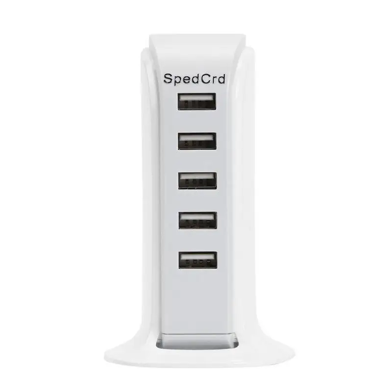 5 портов Мульти USB зарядное устройство концентратор 5 в 4A док-станция для зарядки с USB настольное зарядное устройство Встроенная автоматическая защита предохранитель Сейф