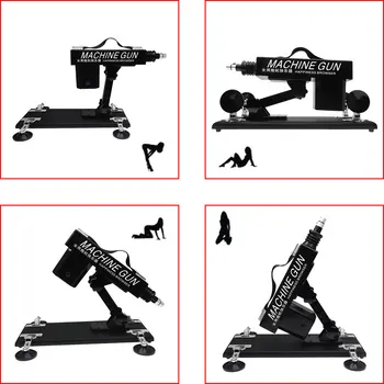 Automatic Sex Machine With Dildo Penis Cock Female Masturbation Cup Pumping Gun Vibrators Sex Products Toys For Adults 18+ Women 2