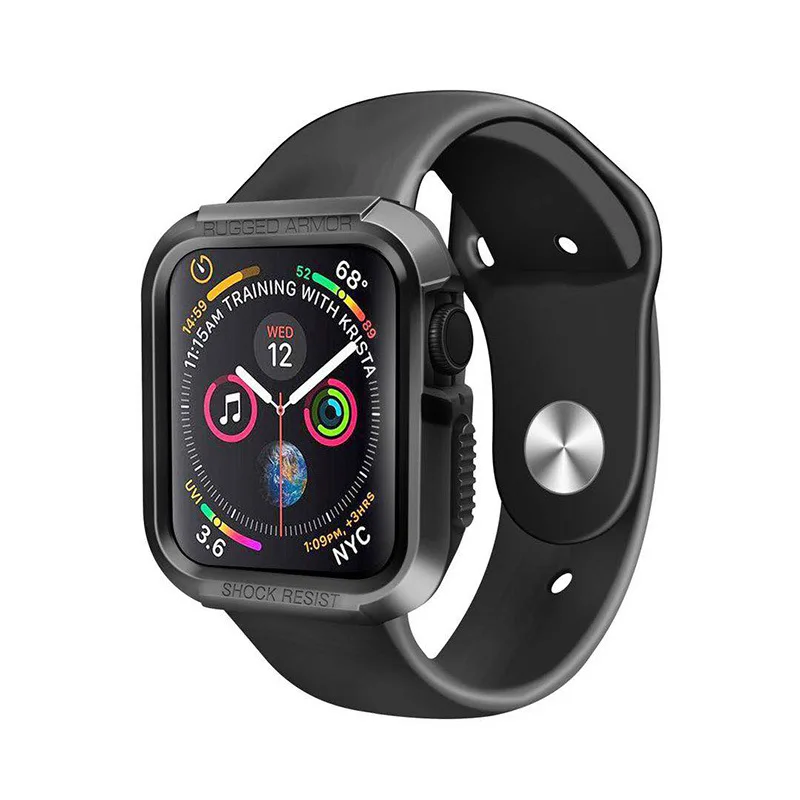Чехол для Apple Watch 5 4 3 2 1 чехол 44 мм 40 мм iWatch защитный чехол 42 мм 38 мм Iwatch6 Ударопрочный Мягкий чехол 40 мм 42 мм 44 мм
