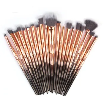 

MAANGE 20Pc Makeup Plastic Handle Brushes Sets Synthetic Hair Powder Foundation Eyeshadow Eyeliner Lip Cosmetic Beauty Brush 809