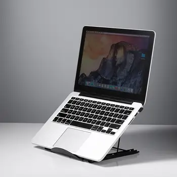 

Laptop Stand Plinth Cooling Rack Folding Adjustable Angle Shelf Desktop Portable Holder Office Universal Non Slip Laptop Stand