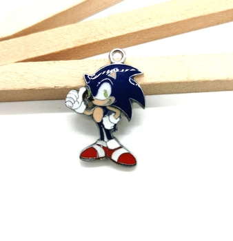 

Wholesale 50 Pcs Classic Cartoon Sonic Metal Charm Pendants Jewelry Making Gift W28