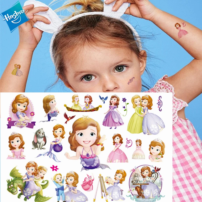 

Hasbro Princess Sophia Children Cartoon Temporary Tattoo Sticker For Girl Cartoon Tattoo Toy Funny Birthday Party Tool Kid Gift