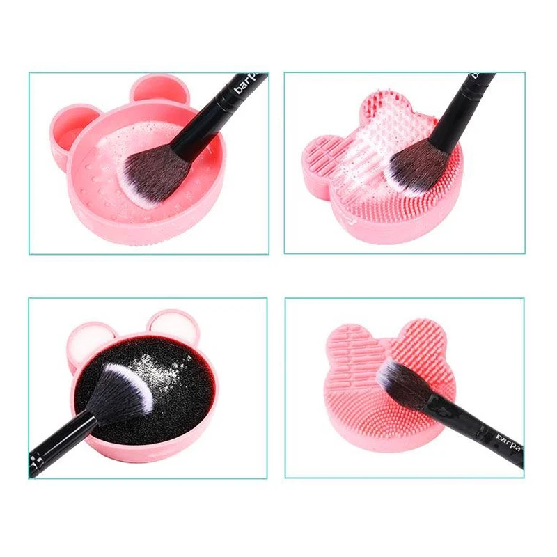 다기능 메이크업 브러쉬 클리너, 뷰티 파우더 리무버, 메이크업 브러쉬, 건식 및 습식 클리닝, 실리콘 스폰지 도구