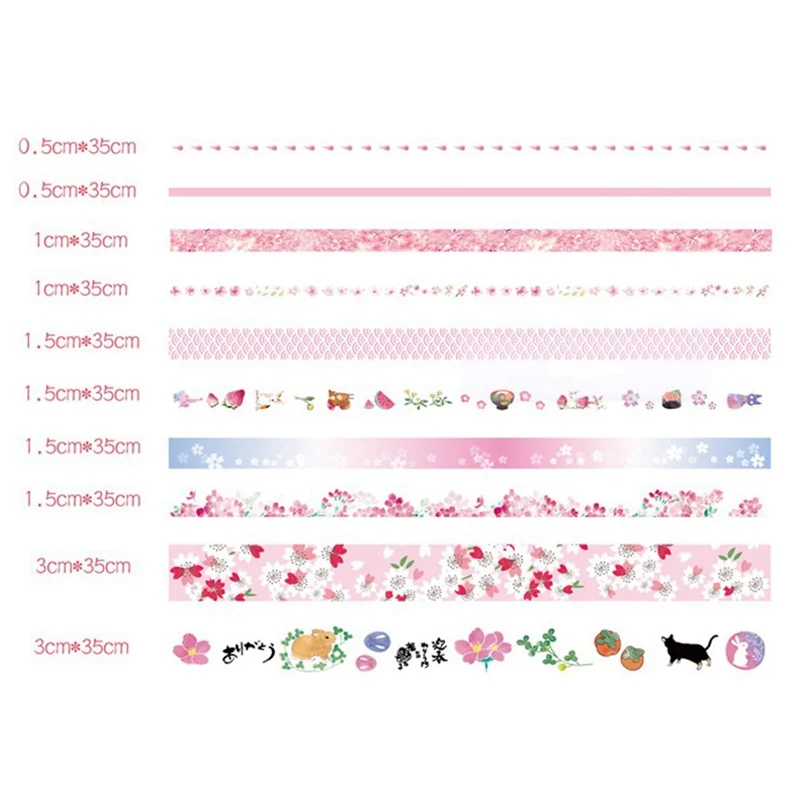 10 шт./компл. лента Washi Фламинго изоляционная лента Kawaii Материал Escolar Скрапбукинг Washi Jouanal Декор