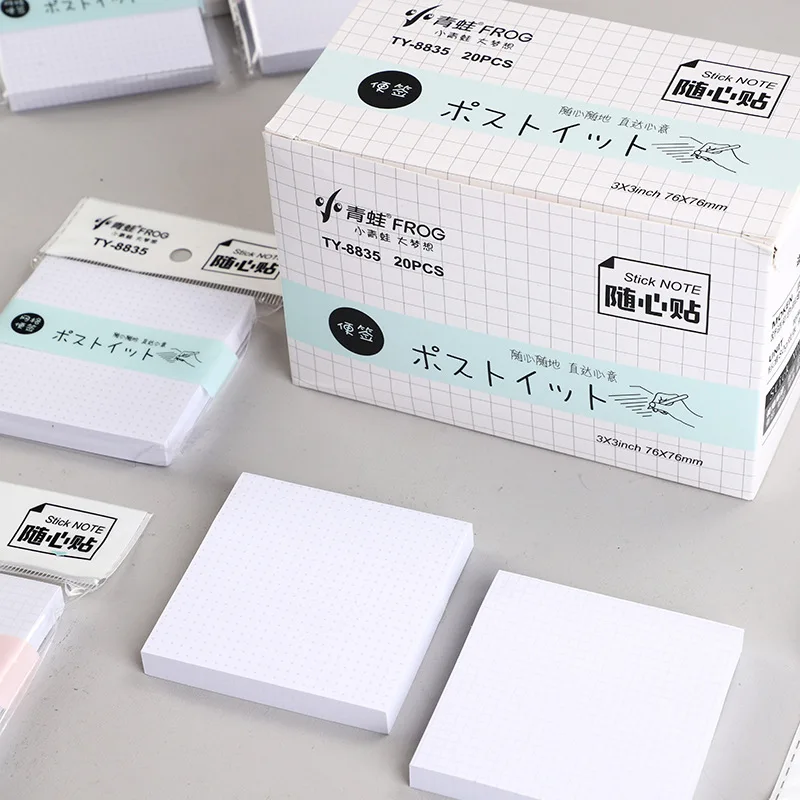 Little Frog 100 Sheets/This Simple Grid Lattice Sticky Notes Ty8835/8836 Students Notebook |