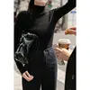 Woman Sweaters New Product Sales High Collar Sweater Women's Winter Long Sleeves Inner Wear Top Sweater 4