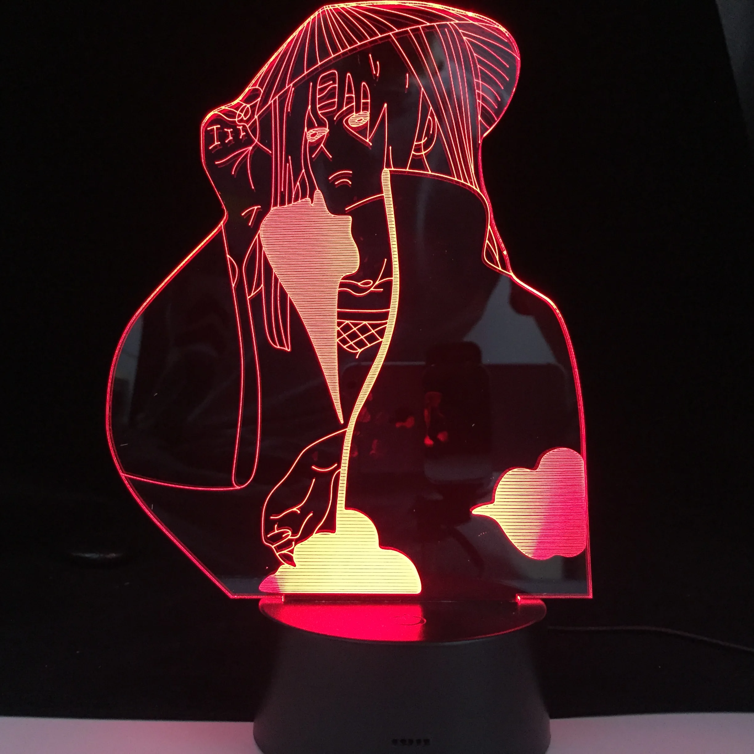 Ночсветильник Akatsuki с 3D светодиодной иллюзией меняющийся подарок на день