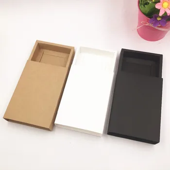 

20pcs Kraft Paper Drawer Boxes Wedding Party Candy Gift Box for Handmade Soap Craft Jewel Packaging