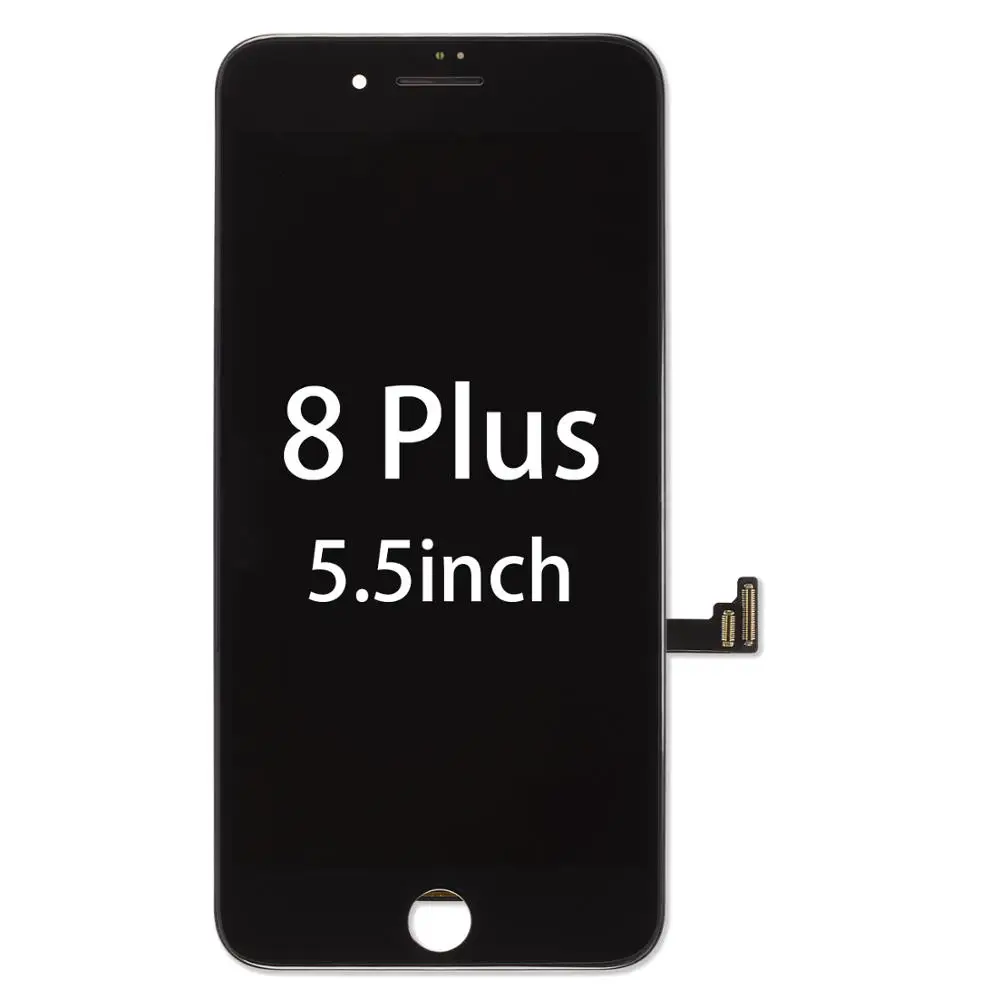 Черный/белый экран Замена для iPhone 6 6plus дисплей 3D сенсорный дигитайзер сборка ЖК для A1586 A1589 A1549 A1522 A1524 тоже - Цвет: 8 Plus-Black