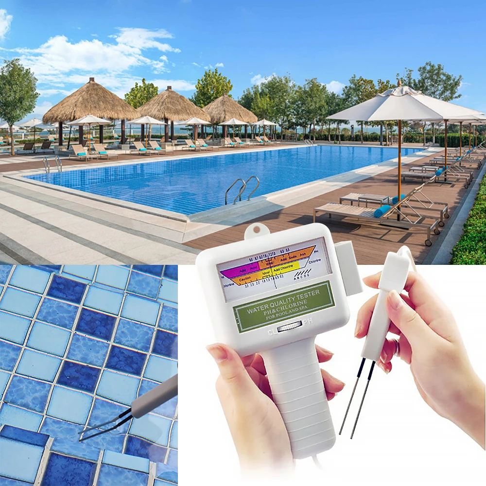 CL2 Tester 2 In 1 Water Quality PH &amp Chlorine PC-101 Level Portable Digital Meter Pool Spa Aquarium Analytical Instruments |