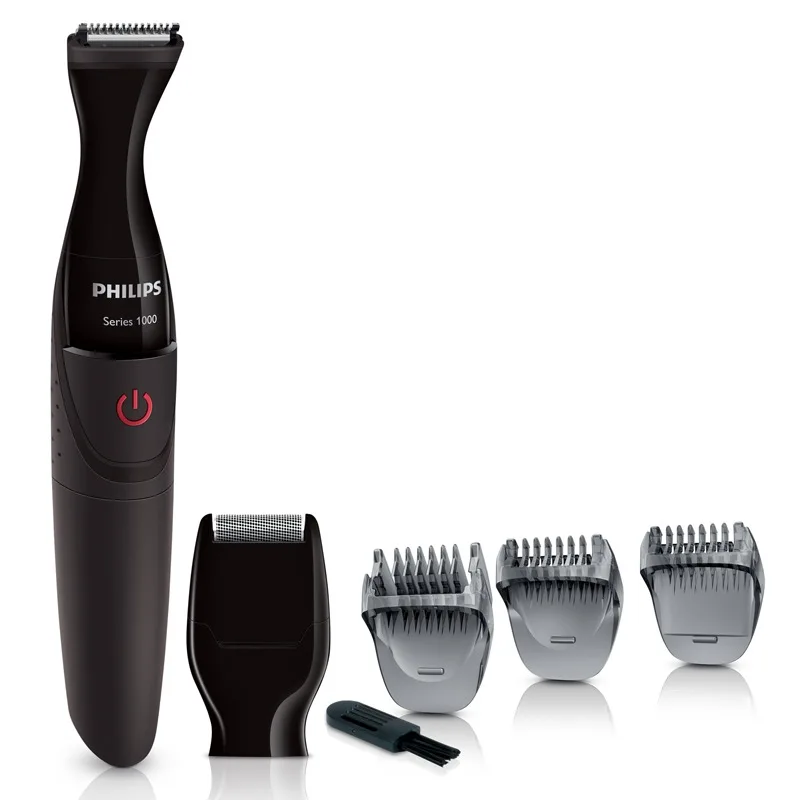 MG1100 Philips MG1100 электробритва в небольшой легкий портативный стайлер для бороды из нержавеющей стали с AA Battary Black 3 режима для мужчин - Цвет: MG1100