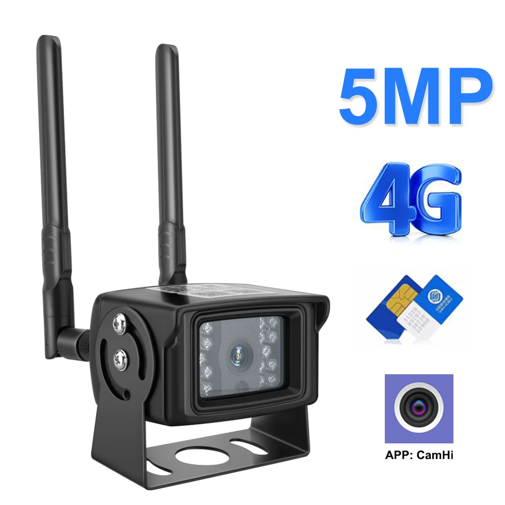 

4G Camera IP 1080P 5MP HD 3G Sim Card Camera Metal Case Outdoor WIFI Camera Wireless MINI CCTV P2P For Car APP