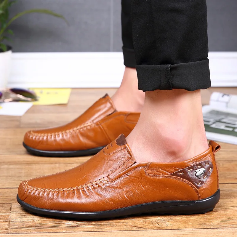 

Large Size Mens Real Leather Shoes Man Casual Shoe 45 46 47