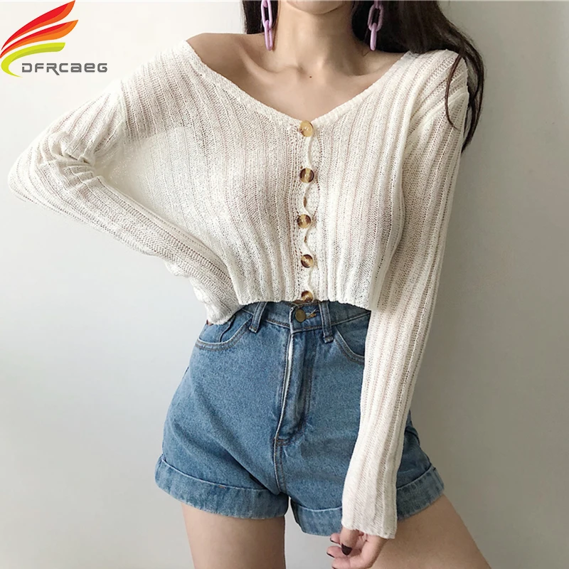 

Spring Summer 2020 New Arrival Women Knitting Blouse Single Buttons Deep V Neck Black White Purple Green Long Sleeve Blouses