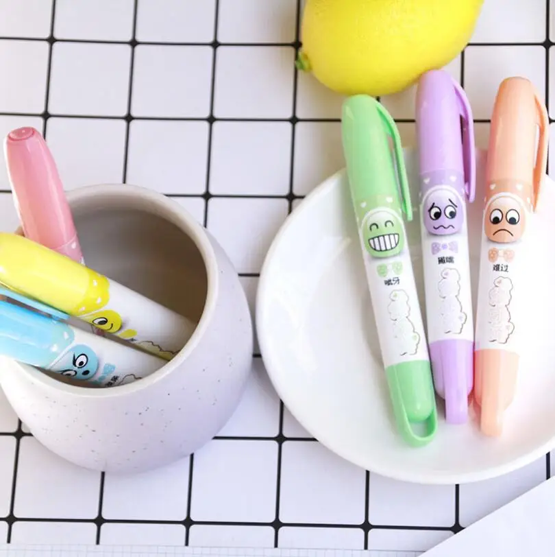 

Highlighter Graffiti Watercolor Pen Set School Supplies Lettering Calligraphy Drawing Sketch Marker Children Fabric Brush Pens