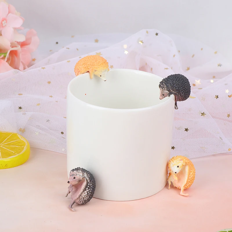 3 шт. капсулы игрушки милых домашних животных мини Ежик Стекло Gashapon цифры для