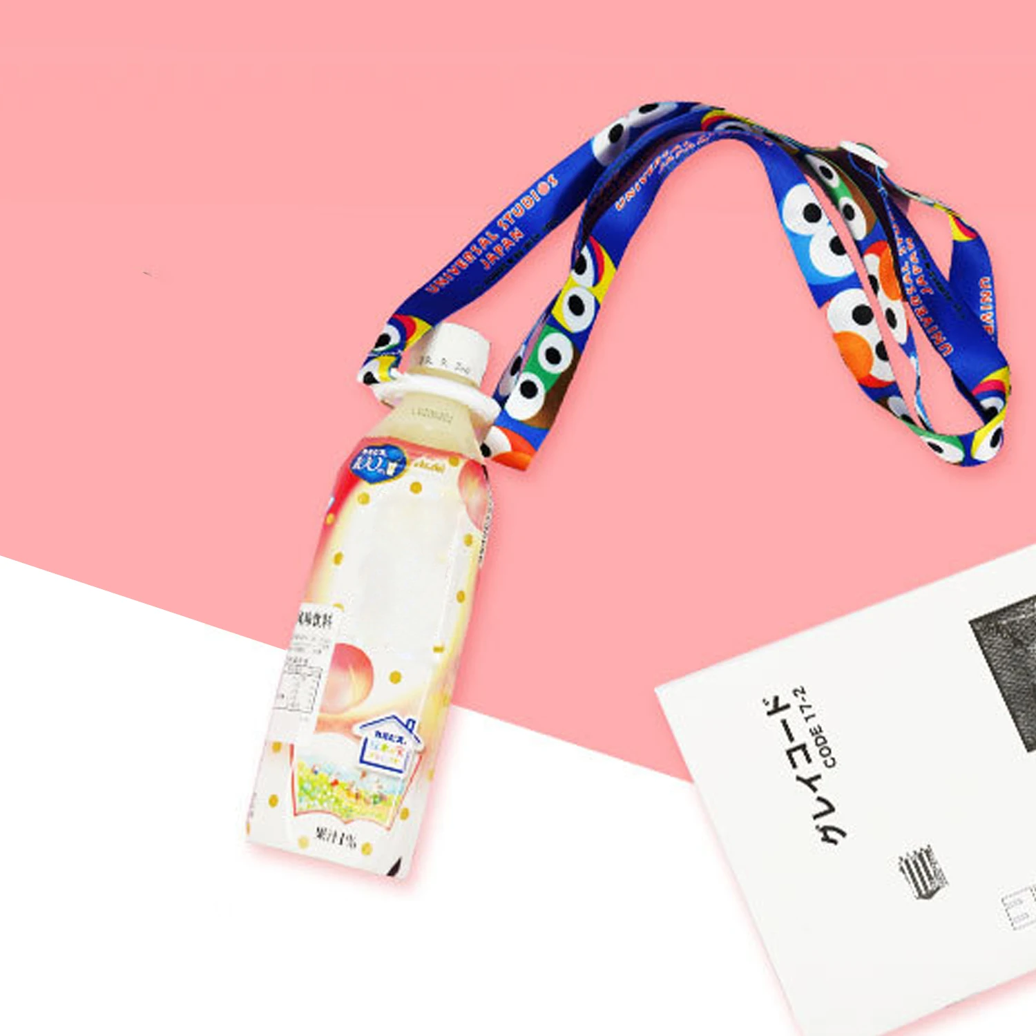 

Behogar 2PCS Portable Adjustable Beverage Mineral Water Bottles Buckle Shoulder Straps Lanyards for Kids Adults Walking Hiking