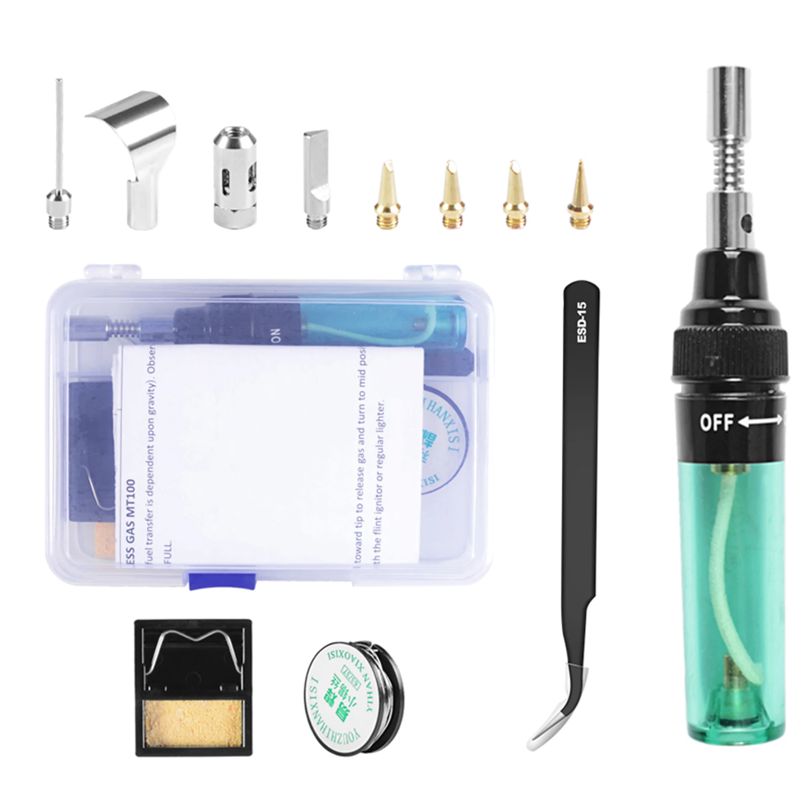 ac 225 arc welder 1300℃ T-100 Portable Pen Type Butane Gas Soldering Iron Gases Inflatable Soldering Iron Welding Temperature Adjustable Iron best soldering iron for electronics Welding Equipment