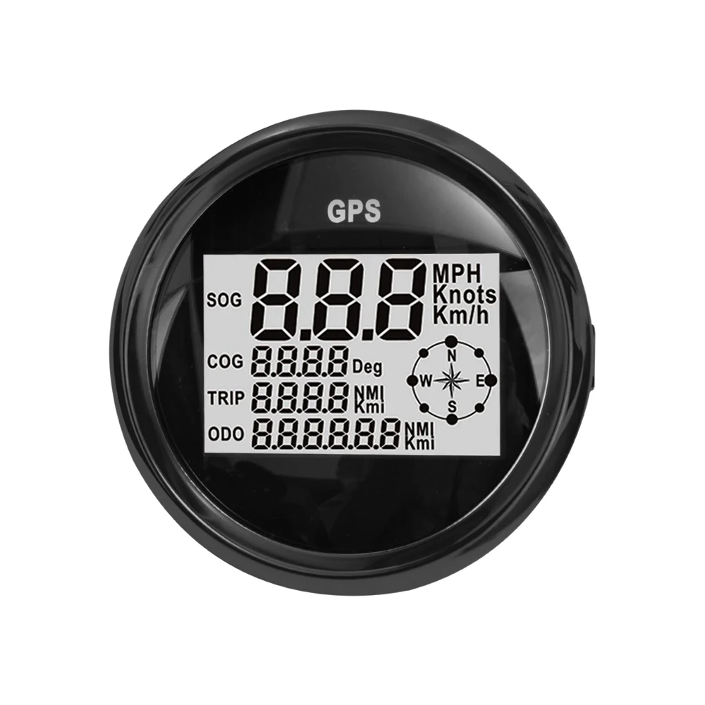Цифровой дисплей gps Спидометр для мотоцикла автомобиля лодка Скорость ometer водонепроницаемый измеритель скорости lcd-тахометр с подсветкой