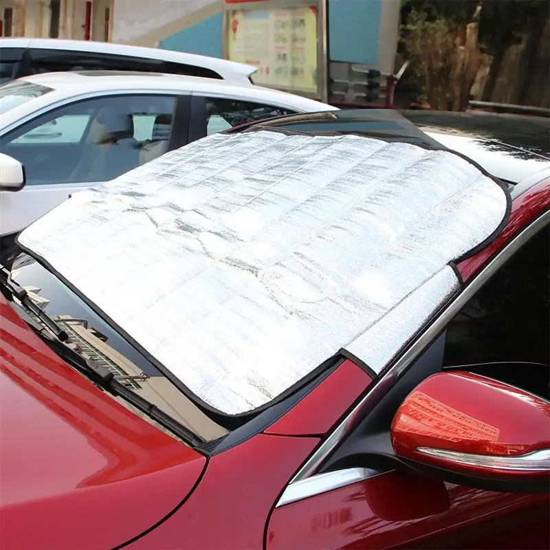 

Universal Portable Foldable Car Auto Thickened Foam Cold-Resistant Anti-UV Windscreen Windshield Cover Sun Visor