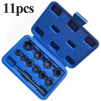 

Chrome Vanadium Steel Damaged Lug Nut Lock Remover Socket Kit Extractor Wheels