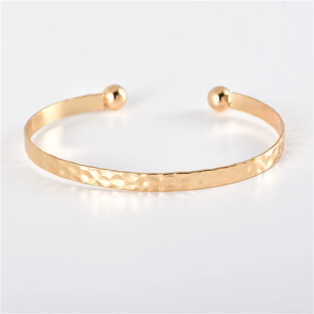 Vintage Gold-plate Crystal Geometric Hollow Bracelets Bangles For Women Boho Adjustable Multiple Layers Bracelet Set Jewelry