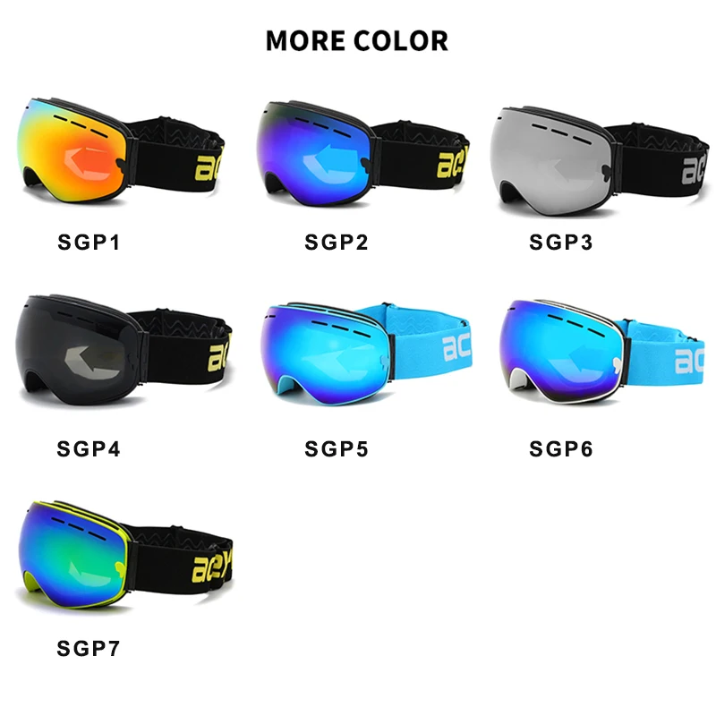 2019 NEW Brand Ski Goggles Men Women Snowboard Goggles Glasses for Skiing UV400 Protection Snow Skiing Glasses Anti-fog Ski Mask 2019 NEW Brand Ski Goggles Men Women Snowboard Goggles Glasses for Skiing UV400 Protection Snow Skiing Glasses Anti-fog Ski Mask