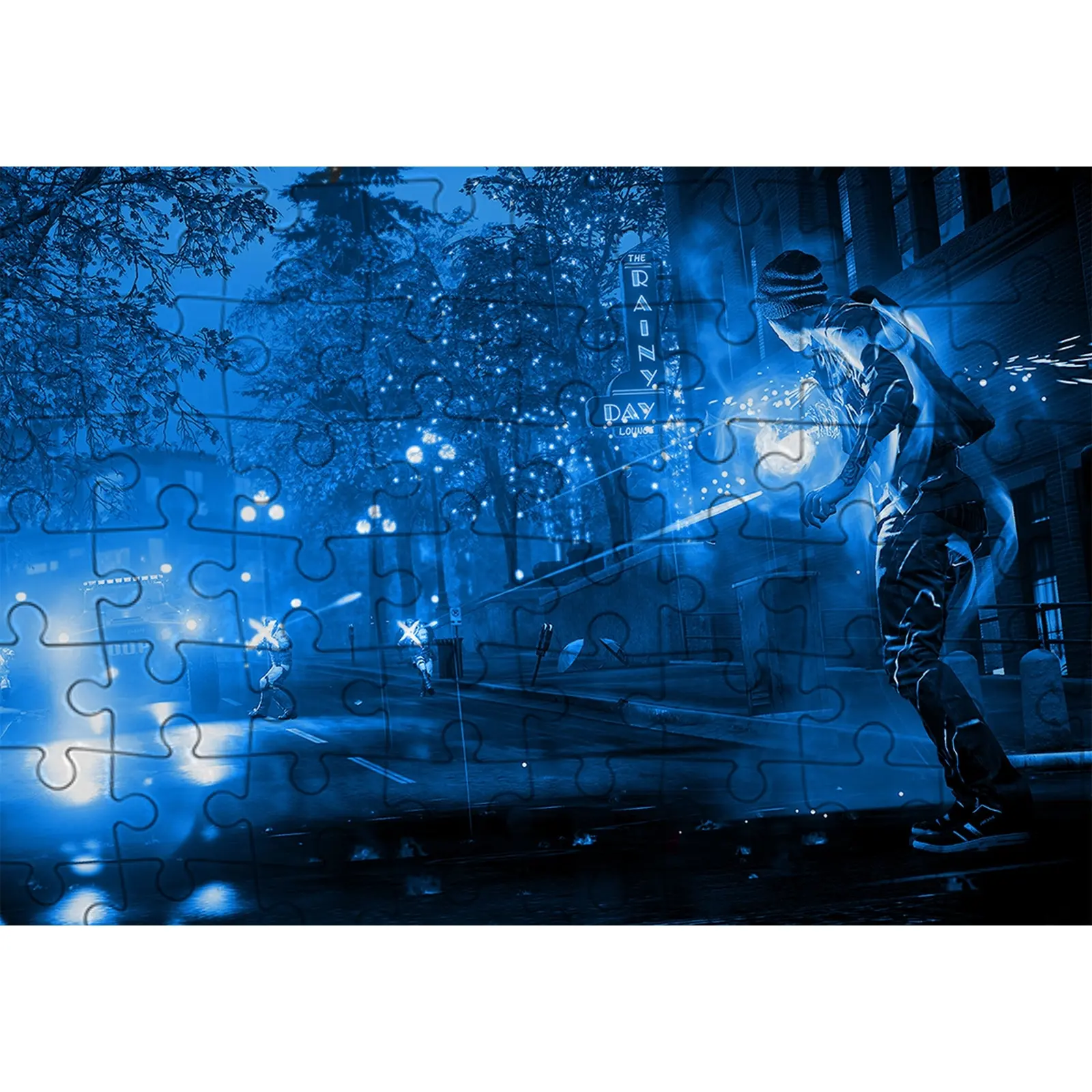 Puzzle puzzle magnetic 29x20 cm infamous (инфеймос second son prototype PS4 game character landscape)-10 | Игрушки и хобби