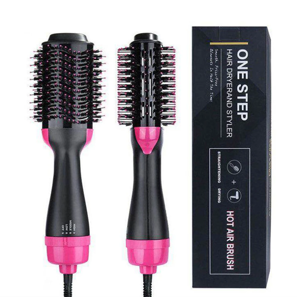 

Professional Hair Curler 3 in 1 Curling Hair Dryer Brush Blow Straightener And Curler For Salon Baby Liss Electric Hot Air Comb