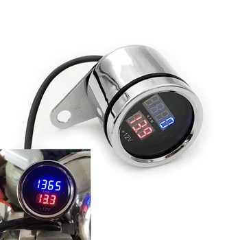 

New Motorcycle Meter Refit Digital Tachometer Lingua Electronic Tachometer With Voltage 50Cc-250Cc