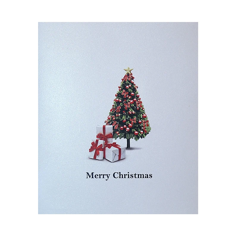  2019 New Arrival Merry Christmas Fireplace 3D Pop-up Card Winter Holiday Greeting Card Invitation - 4000578786564