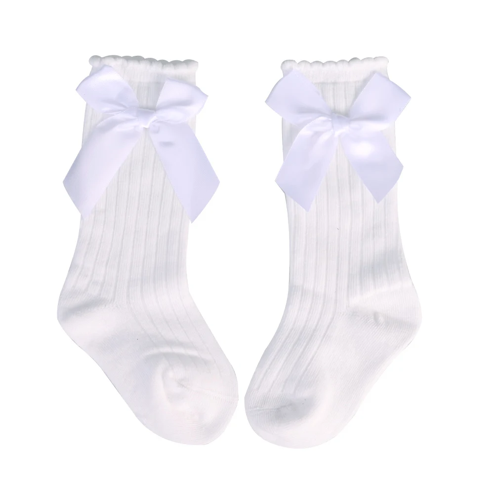 Spring Newborn Baby Girls Socks Mesh Cute Bow Princess Baby Girl Stuff Children's Socks Middle Tube Cotton Soft Infant Socks