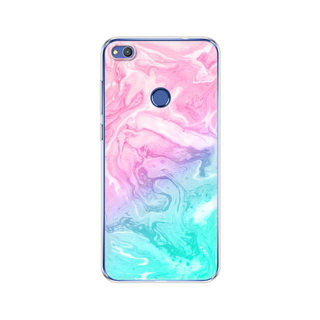 phone case for huawei honor 8 lite soft tpu silicon back cover 360 full for honor 8 liteprotective printing clear coque