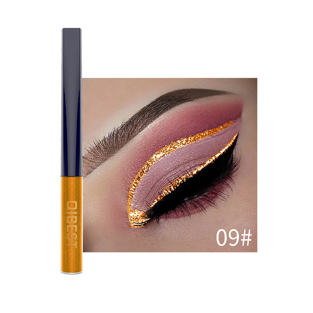 Colorful Shiny Color Sequins Strobe Diamond Eyeliner Metal Eyeliner Pen Тени Для Век Maquiagem Completa Карандаш Для Глаз - Цвет: I