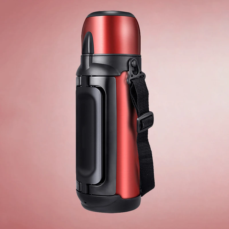 1.5L/2L большой емкости из нержавеющей стали, термос для автомобиля, для путешествий, спорта, грелка, портативная, изоляция, термосы, чашка - Цвет: D