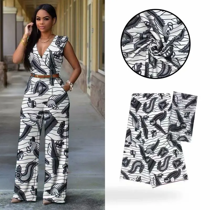 Модальная эластичная атласная шелковая ткань Африканская мягкая восковая ткань с принтом 2 ярда шифон 4 ярда audel modell ИМИТИРОВАННАЯ Анкара ткань 102203