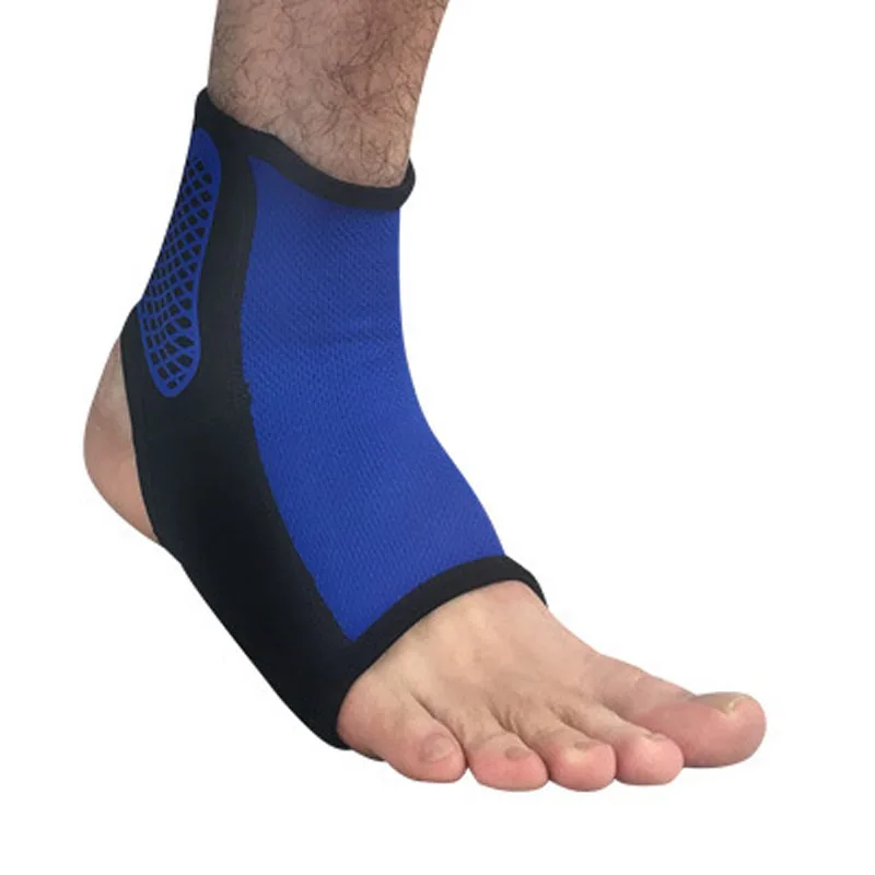 Blue 1 шт. Спортивная поддержка лодыжки Футбол Баскетбол Бадминтон Спорт Защита Эластичный Бандаж на щиколотку Sprain Brace защита - Цвет: Blue