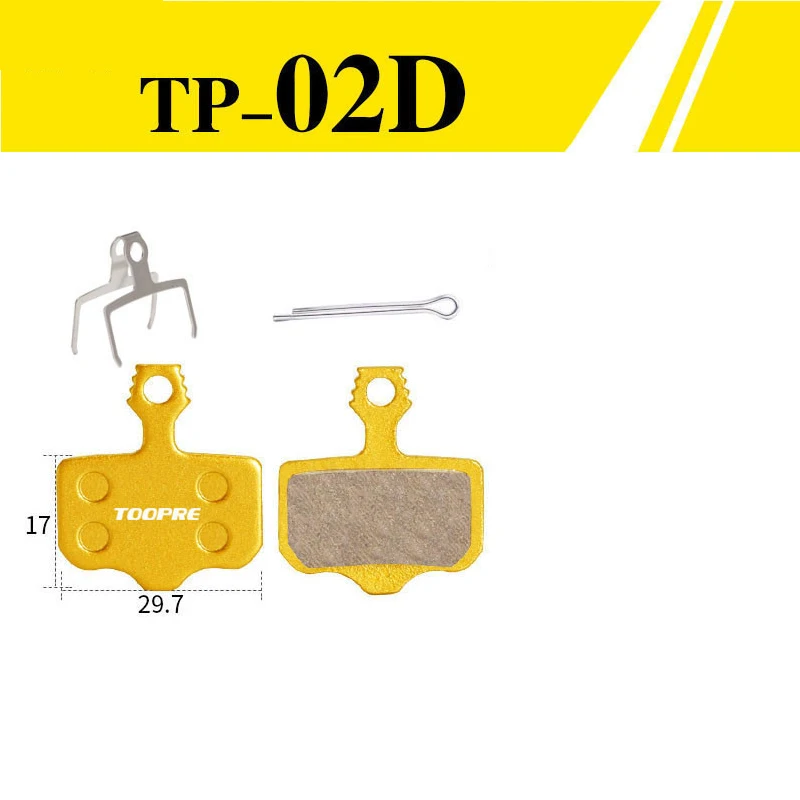 1 Pair/2pcs Mountain Bike Cycling Metal Disc Brake Pads All Metal Oil Disc Brake Bicycle Parts - Цвет: TP-02D