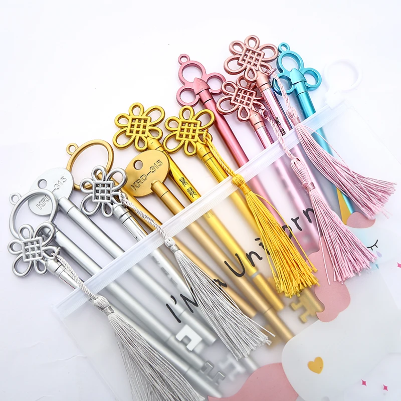 12Pcs/pack Creative Kawaii Gel Pen Black Cat We Bare Bear Cactus Unicorn Flamingo Christmas Gift Cute Stationery Store Ink Pens - Цвет: 15