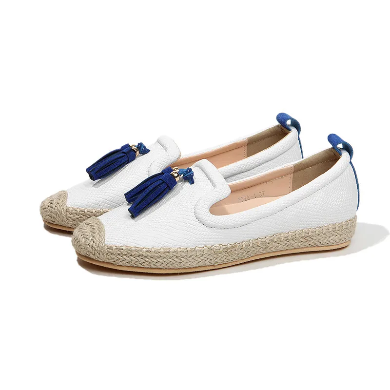 

YOUQIJIA Women Spring Wild Comfortable Fashion Casual Slip-On Anti Slip Wear Breathable Genuine Leather Student shoes