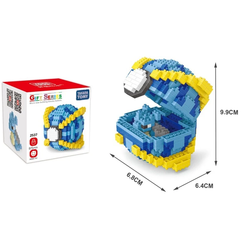 Покемон мяч блоки маленькие частицы мини здание собранная игрушка Пикачу развивающие игрушки