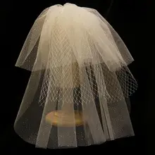 Новая Кружевная повязка на голову ручной работы вуаль белого цвета шампанского с расчески для девичника свадебной вечеринки аксессуары для волос; Свадебные украшения m190