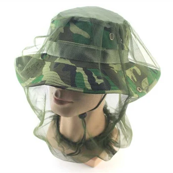 

Outdoor Camping Travel Mesh Cap portable Light weight Mosquito Insect Hat Midge Bug Mesh Head Net Face Head Protector Mesh